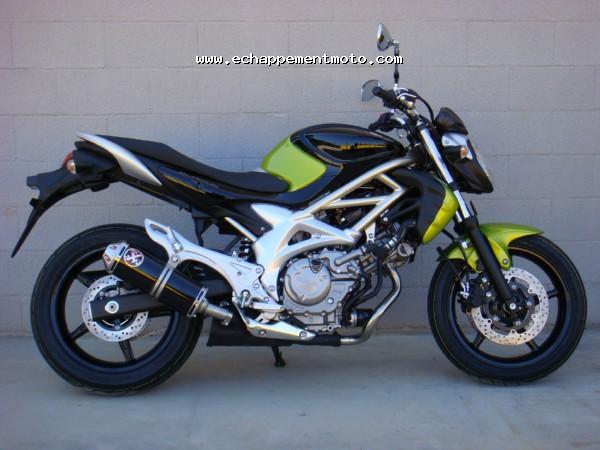 echappement moto SUZUKI Gladius 650 ixil OVALE XTREM BLACK